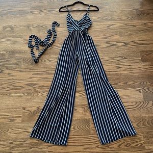 Striped Jumpsuit